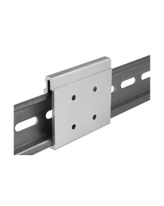Delock Montageset Aluminium Clip 54 mm für Hutschiene