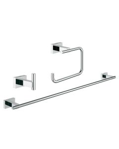 GROHE Badezimmer-Set Essentials Cube Chrom, 4 in 1