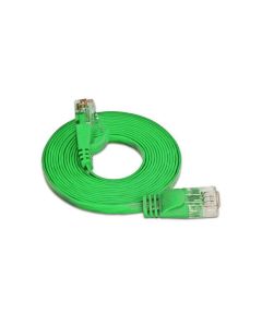 SLIM Slimpatchkabel RJ-45 - RJ-45, Cat 6, UTP, 10 m, Grün