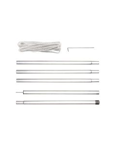 Perel Stangensatz 2.5 m, mit Spannleinen,