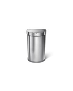 Simplehuman Sensorabfalleimer 45 Liter, Silber