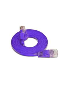 SLIM Slimpatchkabel RJ-45 - RJ-45, Cat 6, UTP, 7.5 m, Violett