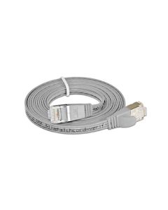 SLIM Slimpatchkabel RJ-45 - RJ-45, Cat 6, STP, 5 m, Grau