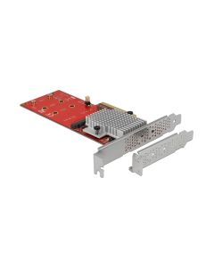 Delock Host Bus Adapter 2x NVME M.2 SSDs, PCI-Ex8, bootfähig