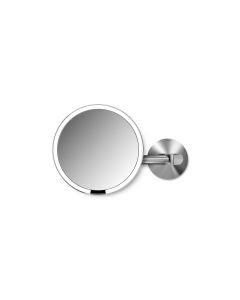 Simplehuman Kosmetikspiegel mit Sensor mit Wandhalterung Silber matt