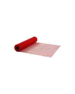 Creativ Company Tischläufer 30 cm x 10 m, Rot