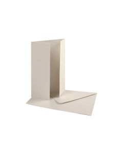 Creativ Company Blankokarte 10.5 x 15 cm Perlglanz, 10er Set