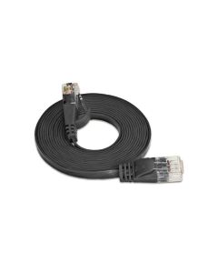 SLIM Slimpatchkabel RJ-45 - RJ-45, Cat 6, STP, 20 m, Schwarz