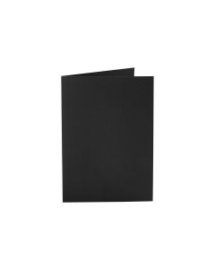 Creativ Company Blankokarte 10.5 x 15 cm ohne Couvert, Schwarz