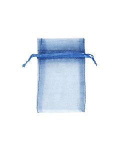 Creativ Company Organzabeutel Organza 7 x 10 cm Blau, 10 Stück