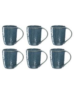 Leonardo Cappuccinotasse Matera 430 ml, 6 Stück, Blau
