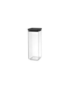 Brabantia Vorratsbehälter Tasty 2.5 l, Schwarz/Transparent