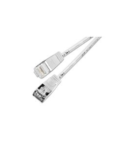 SLIM Slimpatchkabel RJ-45 - RJ-45, Cat 6, U/FTP, 15 m, Weiss