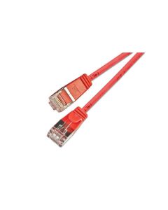 SLIM Slimpatchkabel RJ-45 - RJ-45, Cat 6, U/FTP, 20 m, Rot