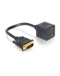 Delock 2-Port Signalsplitter DVI-D - HDMI