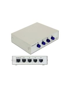 Delock LAN-Switchbox RJ-45 4 Port, 100Mbps
