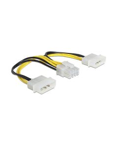Delock Stromkabel 8Pin EPS - 2x Molex 15 cm