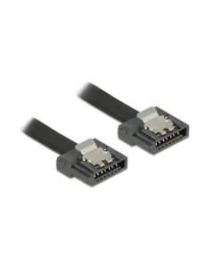 Delock SATA3-Kabel schwarz, Clip, flexibel, 20 cm
