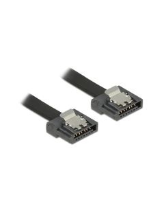 Delock SATA3-Kabel schwarz, Clip, flexibel, 30 cm