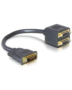Delock 2-Port Signalsplitter DVI-D - DVI-D