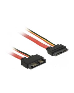 Delock Slim-SATA-Kabel rot, Verlängerung 30 cm