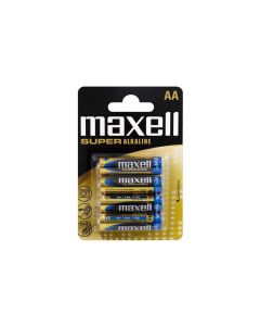 Maxell Europe LTD. Batterie AA Super Alkaline 4 Stück