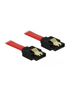 Delock SATA3-Kabel rot, Clip, 10 cm