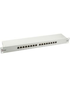 equip Patchpanel 16 Port, LSA, 1HE 19 Rack