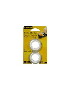 Scotch Doppelseitiges Klebeband 2 Rollen, 12mm x 6.3 m
