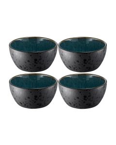 Bitz Snackschale 12 cm, 4 Stück, Schwarz/Grün