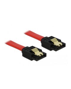 Delock SATA3-Kabel rot, Clip, 30 cm