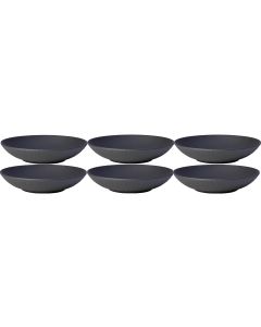 Villeroy & Boch Suppen- & Pastateller Manufacture 23.5 cm, 6 Stück, Schwarz