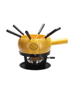 Nouvel Käsefondue-Set Parmino 9 Teile, Gelb