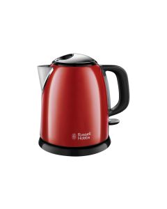 Russell Hobbs Wasserkocher 24992-70 Colours Plus 1 l, Rot/Schwarz