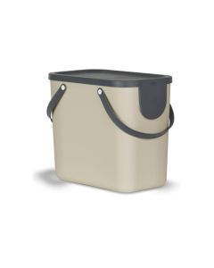 Rotho Recyclingbehälter Albula 25 l, Cappuccino