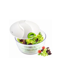 Moha Salatschleuder Turby 24 cm, Transparent/Weiss