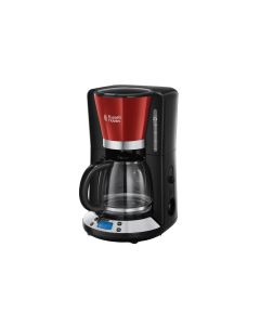 Russell Hobbs Filterkaffeemaschine Colours Plus Rot/Schwarz