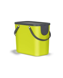 Rotho Recyclingbehälter Albula 25 l, Lime Grün