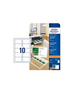 Avery Zweckform Visitenkarten-Etiketten 85 x 54 mm, 200 g/m² 100 Stück