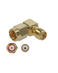 Delock Antennenadapter 90°, 10 GHz SMA Stecker (m) - SMA Buchse (f)