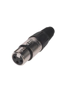 Bemero Stecker BC1001NI-F 3-Pol XLRf female Stecker Nickel