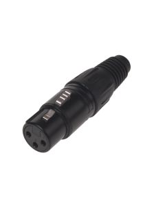 Bemero Stecker BC1001BK-F 3-Pol XLRf female Stecker schwarz