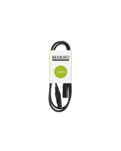 Bemero XLR-Kabel XLRf XLRm symmetrisch 1.5 m, Schwarz