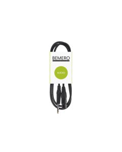 Bemero XLR-Kabel XLRf - 6.3 Klinken symmetrisch 1.5 m, Schwarz