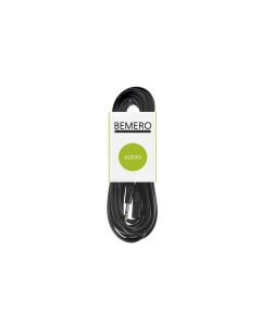 Bemero XLR-Kabel XLRm - 6.3 Klinken symmetrisch 10 m, Schwarz