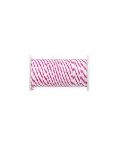 We R Memory Keepers Garndraht Baker's Twine Wire Pink – Weiss, 2.75 m