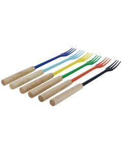 Kadastar Käsefonduegabel Protect Wood Colors 6 Personen
