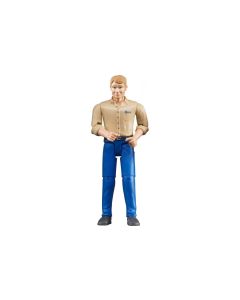 Bruder Spielwaren Figur Mann mit blauer Hose