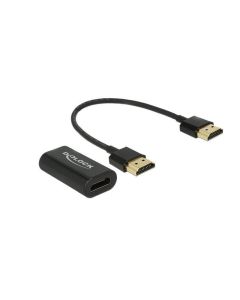 Delock Adapterkabel HDMI, VGA Metalgehäuse, Schwarz
