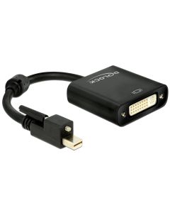 Delock Adapter Mini-Displayport - DVI, 4K, aktiv, verschraubbar